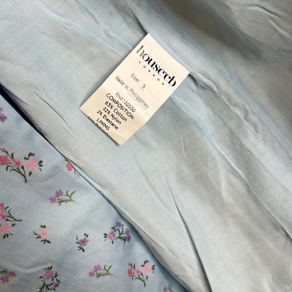 HOUSE OF CB 'Carina' Blue Floral Bustier Midi Dress NWOT - Picture 10 of 10